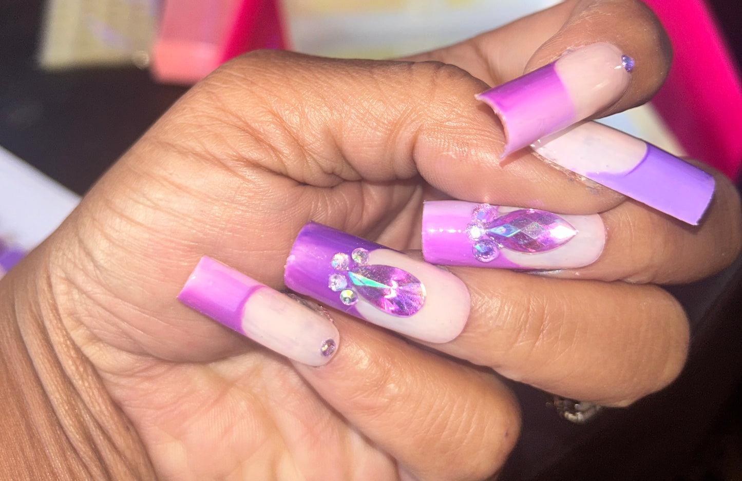 Purple ombré