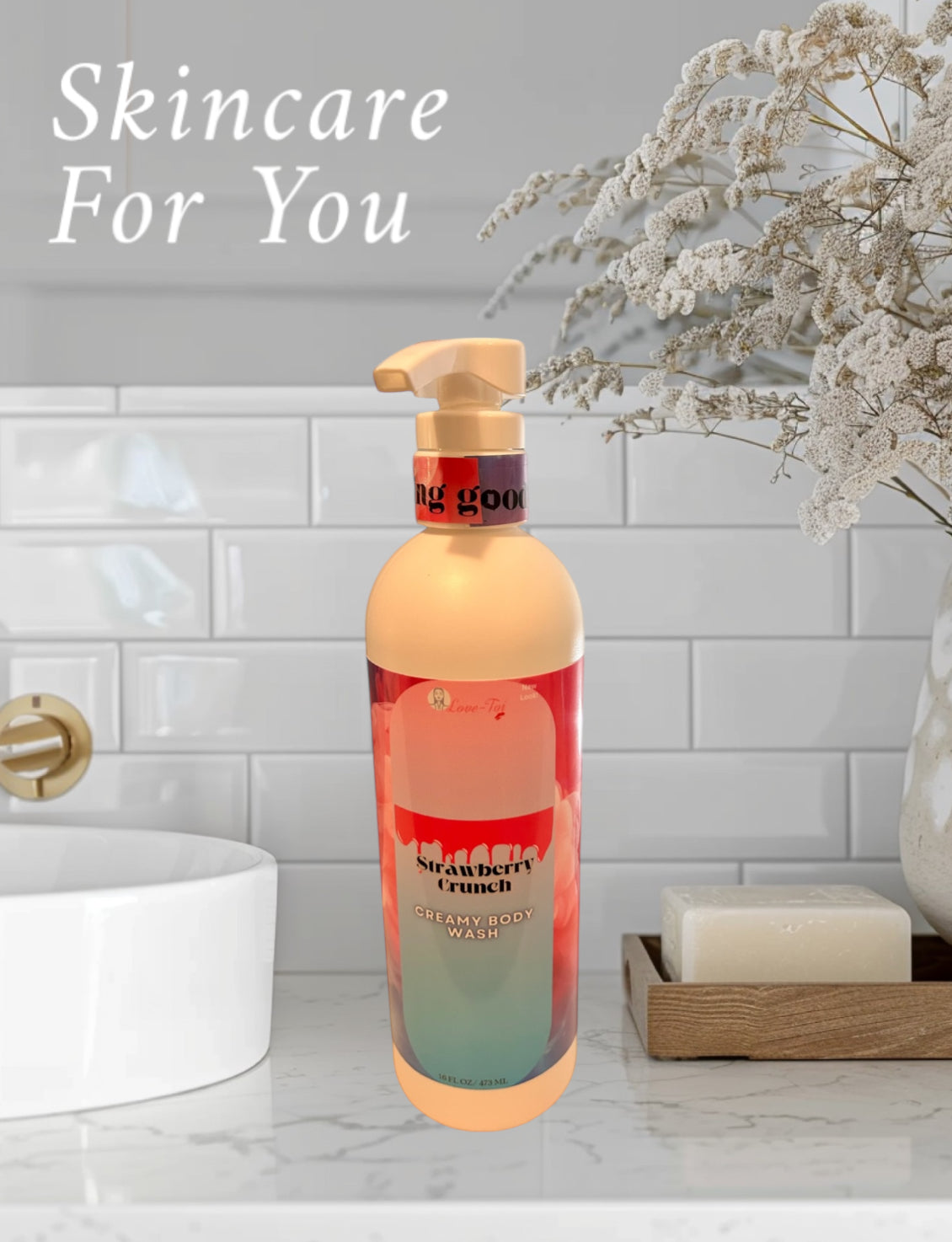 Creamy body wash- 16oz bottle with locking pump-Choose Scent