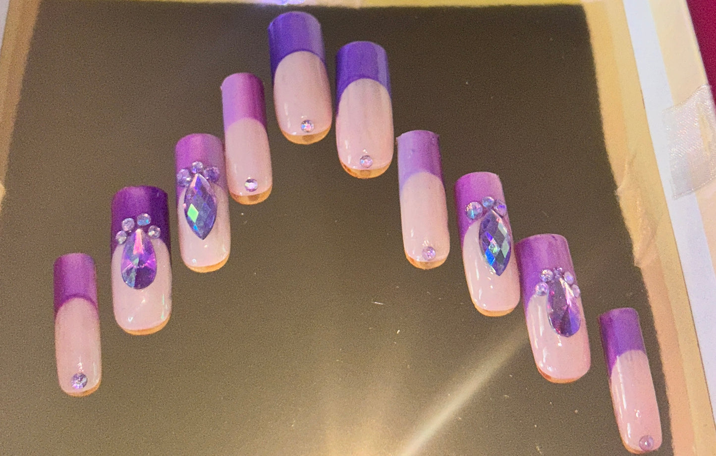 Purple ombré