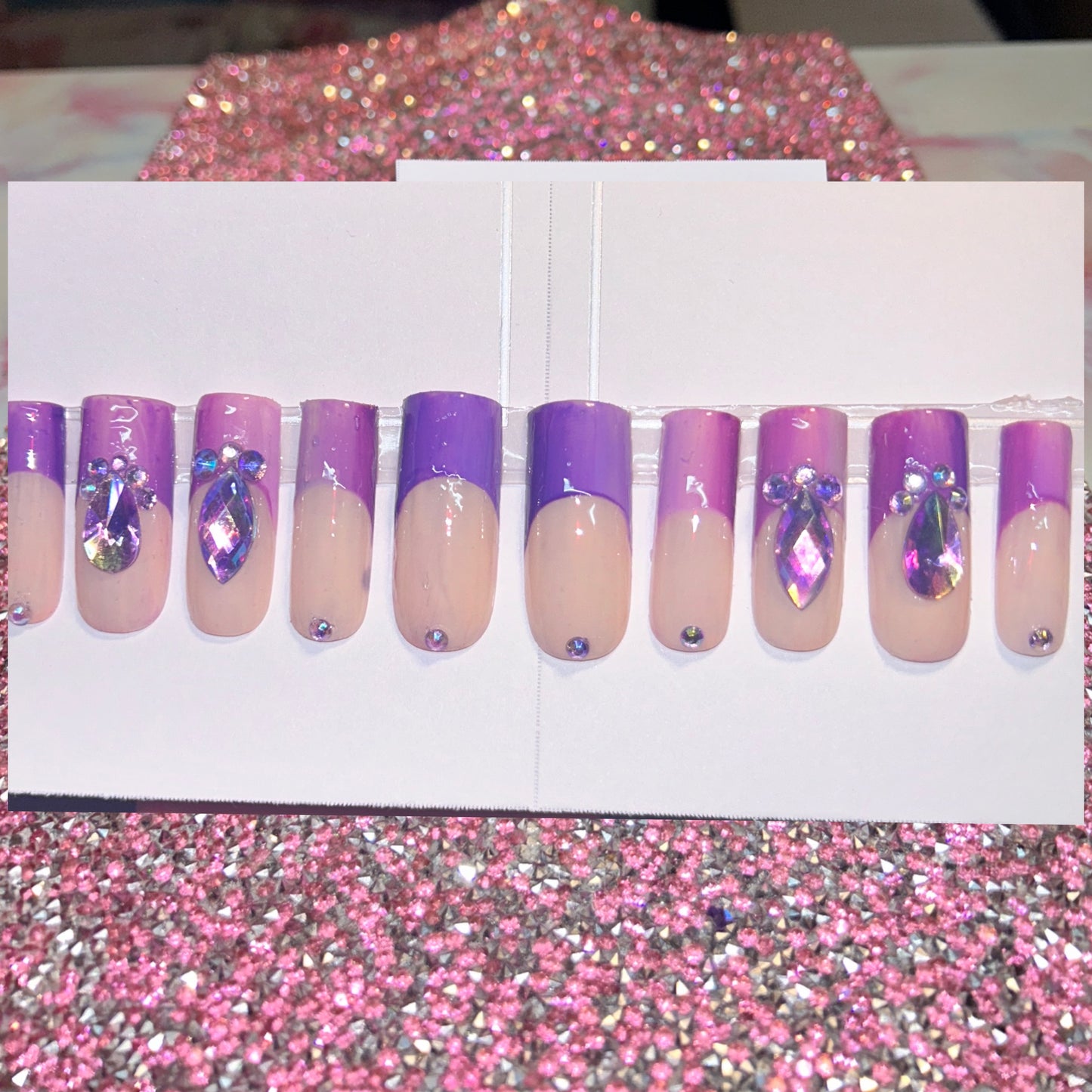 Purple ombré